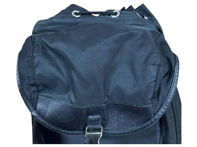 Zaino da Uomo Prada Nylon V164 Nero - vista 11