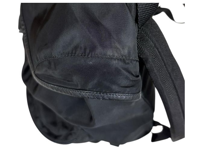 Zaino da Uomo Prada Nylon V164 Nero - vista 12