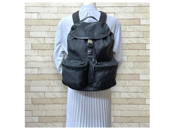 Zaino da Uomo Prada Nylon V164 Nero - vista 2
