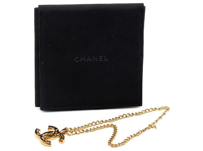 Collar Coco Mark de Chanel Negro Dorado - vista 5