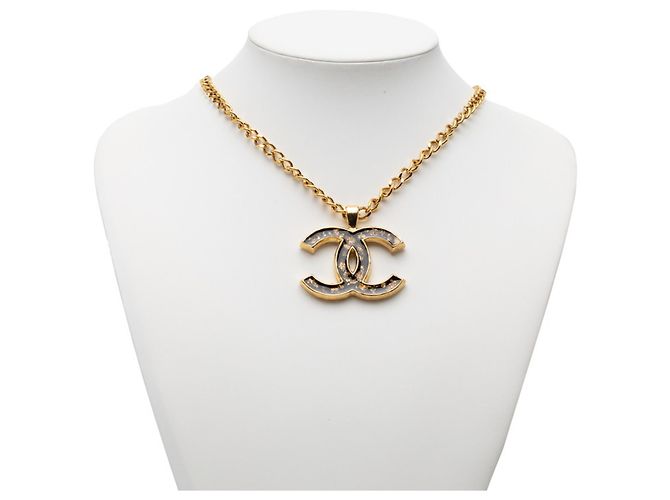 Collar Coco Mark de Chanel Negro Dorado - vista 6