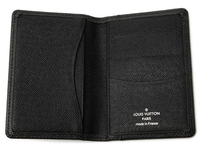 Organizer Porta biglietti da visita Louis Vuitton Taiga Nero Grigio - vista 4