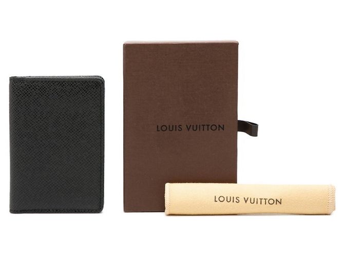 Organizer Porta biglietti da visita Louis Vuitton Taiga Nero Grigio - vista 7