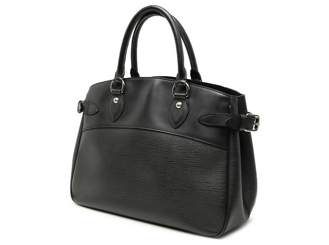 Borsa tote Passy PM in Epi Louis Vuitton Nero - vista 2