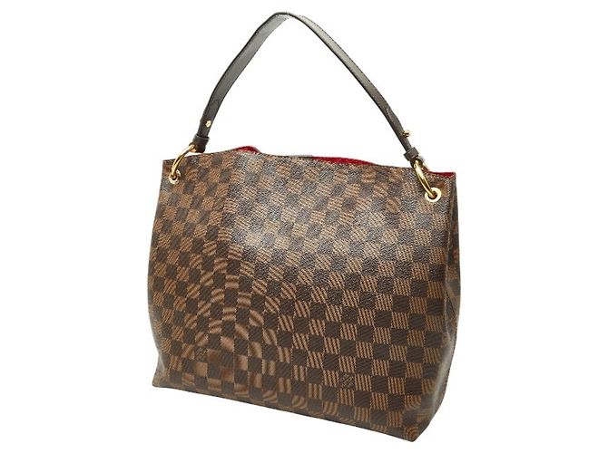 Borsa a Spalla Damier Graceful PM Louis Vuitton Marrone - vista 2