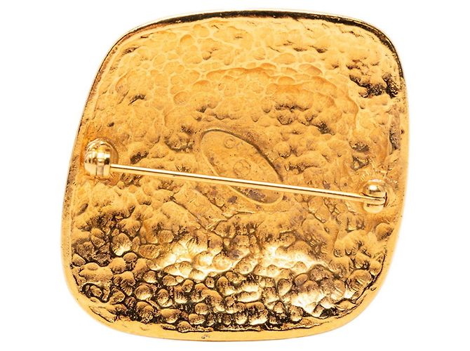 Timeless Broche Coco Mark de Chanel Dorado - vista 2