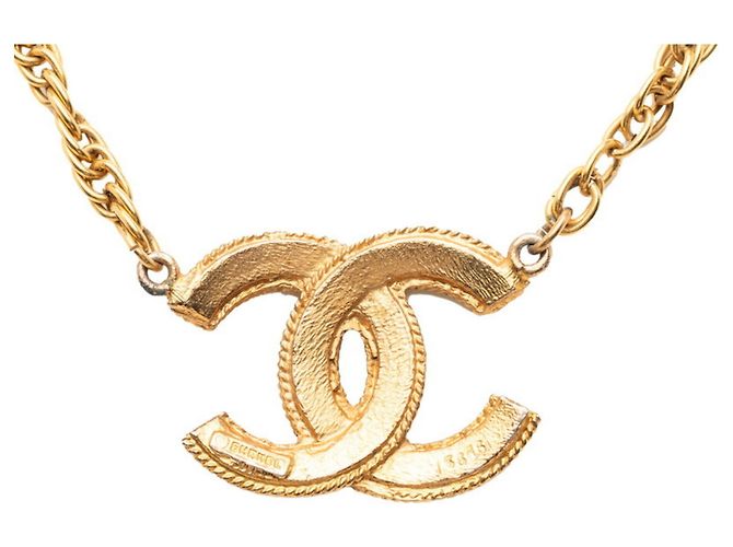 Timeless Vintage Halskette Coco Mark Chanel 1985 Golden - Ansicht 2