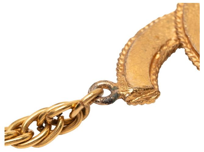 Timeless Vintage Halskette Coco Mark Chanel 1985 Golden - Ansicht 5