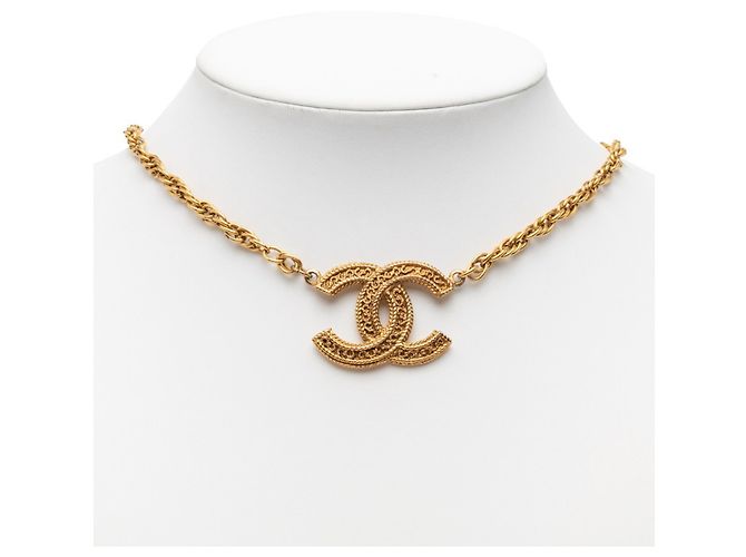 Timeless Vintage Halskette Coco Mark Chanel 1985 Golden - Ansicht 8