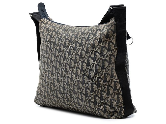 Borsa a tracolla in tela Trotter Diorissimo blu di Dior Blu navy - vista 2