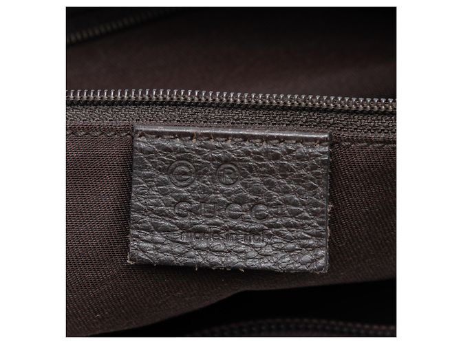 Bolsa transversal Gucci em nylon GG marrom Abbey D Ring Castanho escuro - vista 5