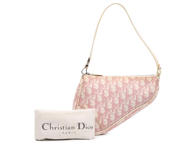 Pochete Mini Diorissimo de lona recubierta rosa de Dior - vista 11