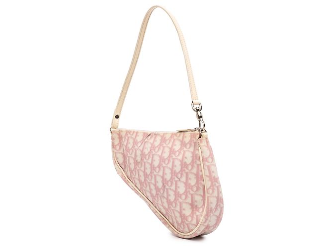 Pochete Mini Diorissimo de lona recubierta rosa de Dior - vista 2