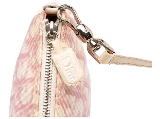 Pochete Mini Diorissimo de lona recubierta rosa de Dior - vista 7