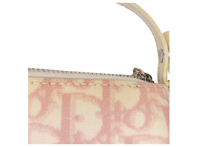Pochete Mini Diorissimo de lona recubierta rosa de Dior - vista 8