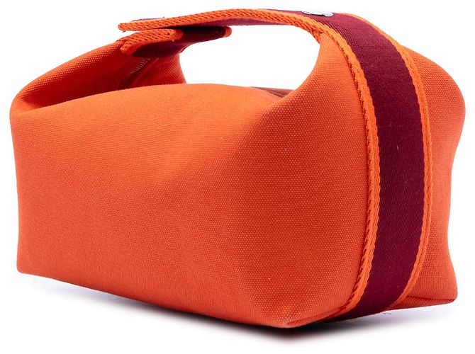 Hermès Orange Small Toile Bride A Brac Case Dark red - view 2