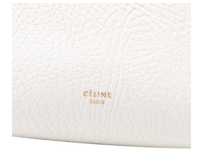 Belt Bag Céline Celine Weißes Bicolor Gekörntes Kalbsleder Gürteltasche - Ansicht 5