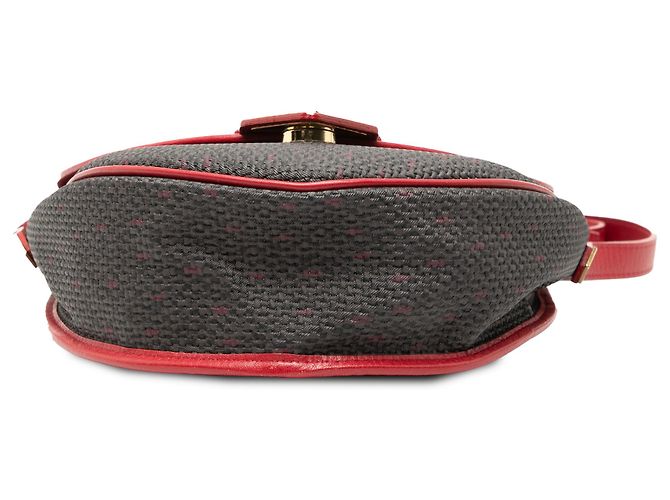Bandolera de lona recubierta gris Saint Laurent Castaño - vista 3