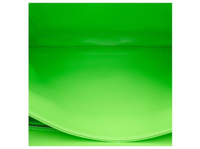 Borsa a tracolla in pelle verde con monogramma BB in rilievo Balenciaga D'oro - vista 5