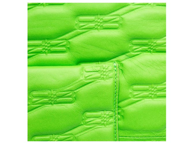 Borsa a tracolla in pelle verde con monogramma BB in rilievo Balenciaga D'oro - vista 9