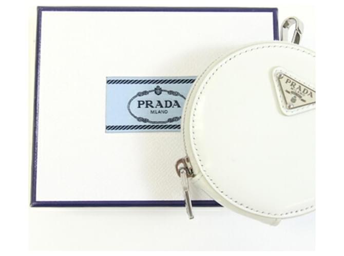 Prada Mini Geldbörse/Münzcase Silber Weiß - Ansicht 8