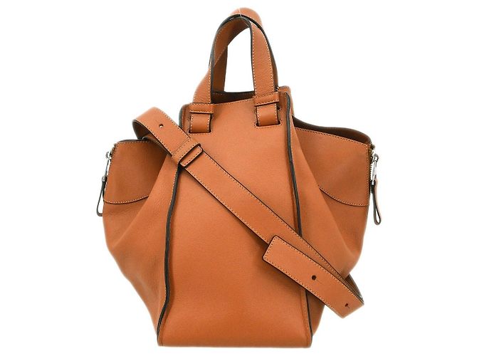 Loewe Hammock Leather Large Marrone - vista 2