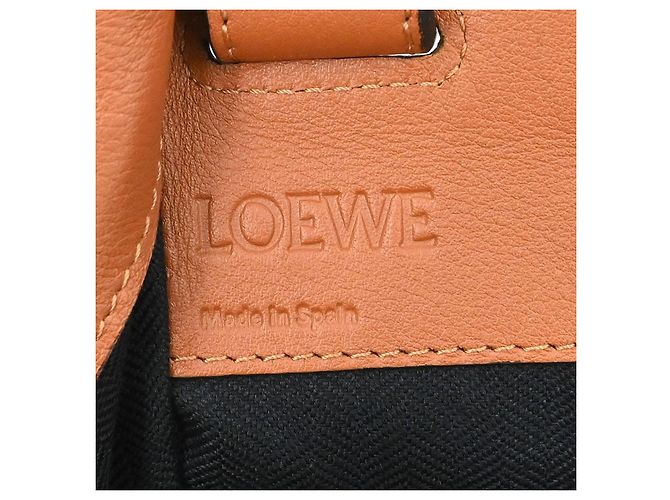 Loewe Hammock Leather Large Marrone - vista 4