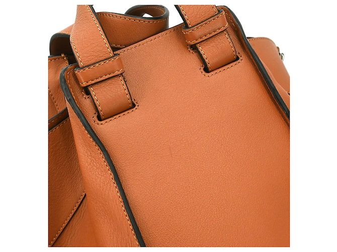 Loewe Hammock Leather Large Marrone - vista 6