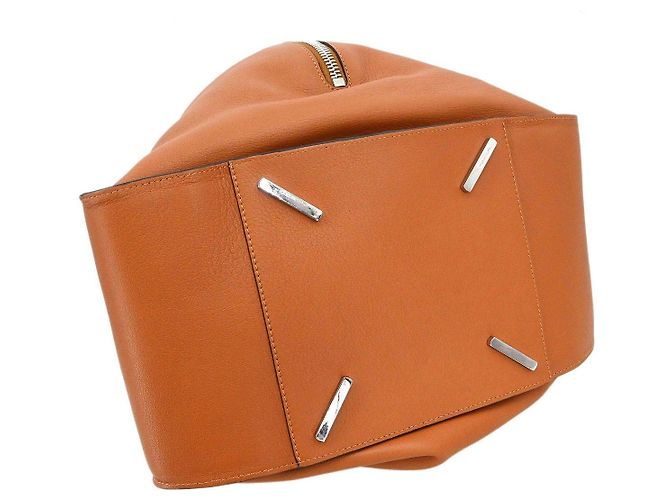Loewe Hammock Leather Large Marrone - vista 7