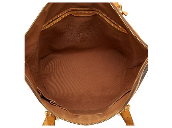Borsa a mano/spalla Louis Vuitton Monogram Palermo GM Marrone - vista 11