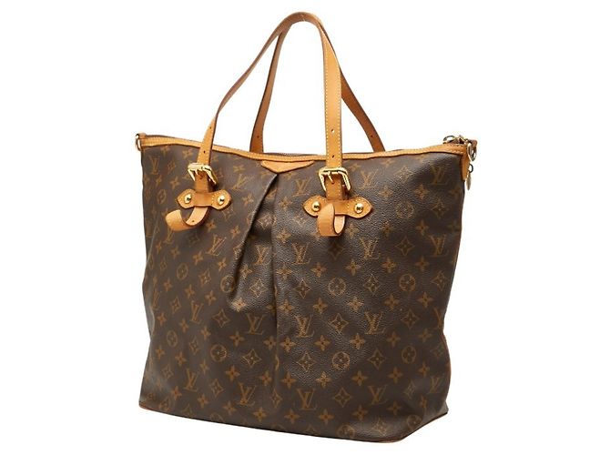 Borsa a mano/spalla Louis Vuitton Monogram Palermo GM Marrone - vista 2