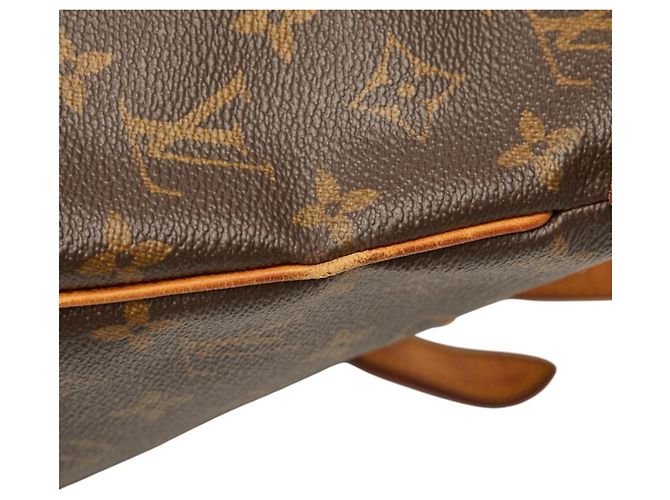 Borsa a mano/spalla Louis Vuitton Monogram Palermo GM Marrone - vista 7