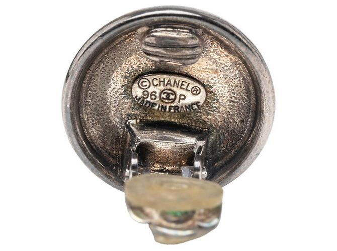 Orecchini vintage a clip Coco Mark di CHANEL Argento - vista 3