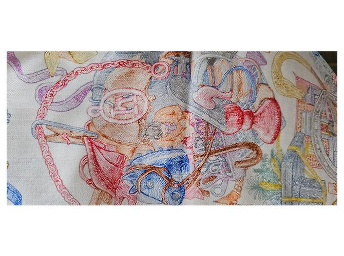 Hermès Xale Hermes Branco Multicor - vista 10