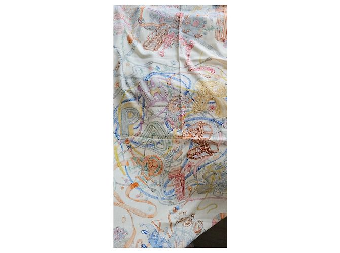 Hermès Xale Hermes Branco Multicor - vista 6