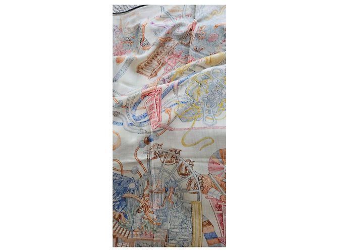 Hermès Xale Hermes Branco Multicor - vista 8