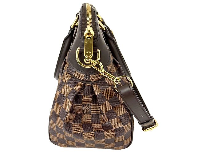 Sac à main épaule Trevi PM en toile Damier Ébène de Louis Vuitton Marron - vue 4