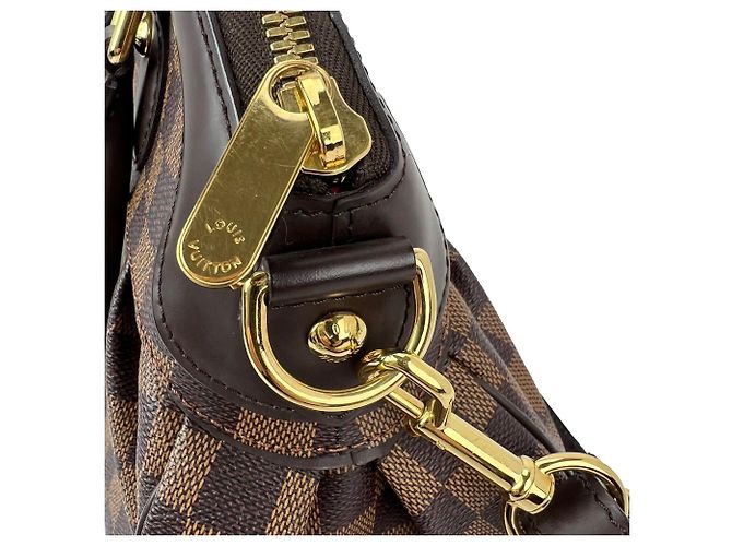 Sac à main épaule Trevi PM en toile Damier Ébène de Louis Vuitton Marron - vue 7