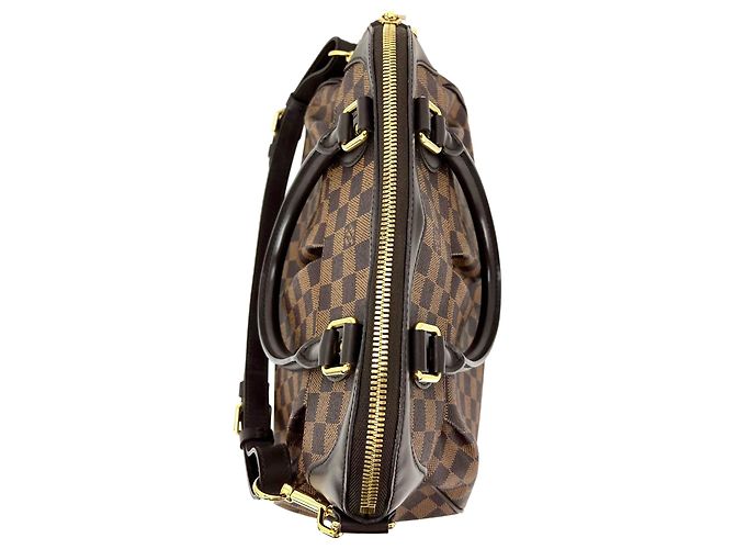Sac à main épaule Trevi PM en toile Damier Ébène de Louis Vuitton Marron - vue 8
