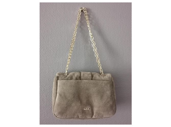 Ba&Sh Teddy Puffed Wildleder Tasche Khaki - Ansicht 3