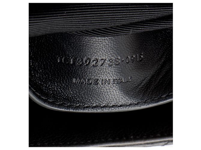 Borsa a tracolla Saint Laurent Matelasse Calfskin Monogram College Large Grigio - vista 6