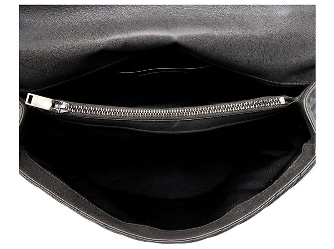 Borsa a tracolla Saint Laurent Matelasse Calfskin Monogram College Large Grigio - vista 7
