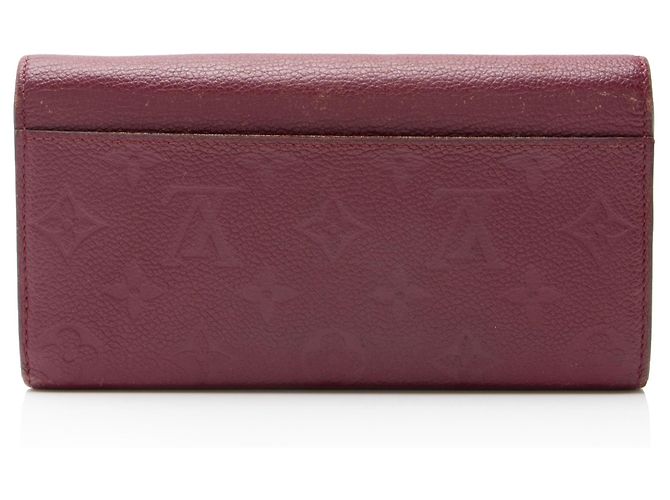 Portafoglio Sarah Monogram Empreinte Louis Vuitton Rosso - vista 3