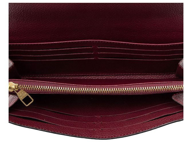 Portafoglio Sarah Monogram Empreinte Louis Vuitton Rosso - vista 5