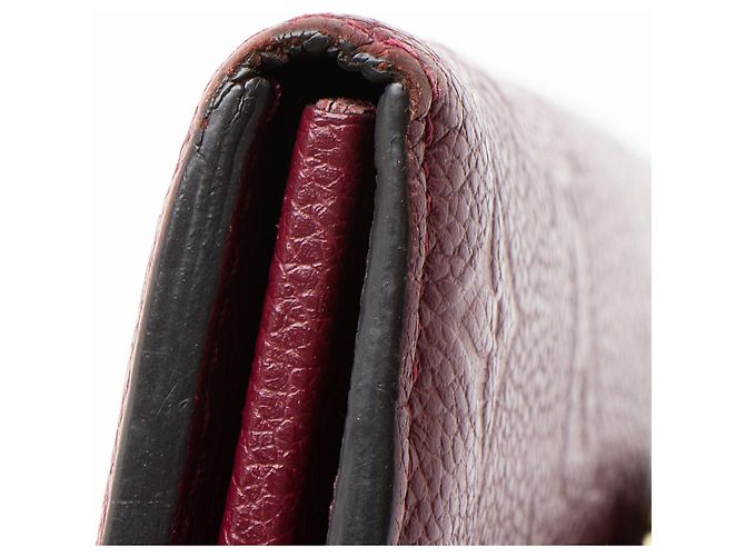 Portafoglio Sarah Monogram Empreinte Louis Vuitton Rosso - vista 9