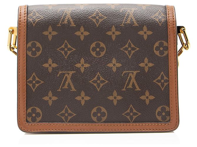 Borsa a Spalla Mini Dauphine in Monogramma Inverso Louis Vuitton Marrone - vista 3