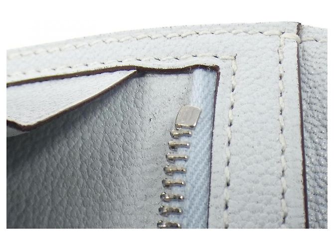 Cartera Hermès Béarn en cabra Azul - vista 10