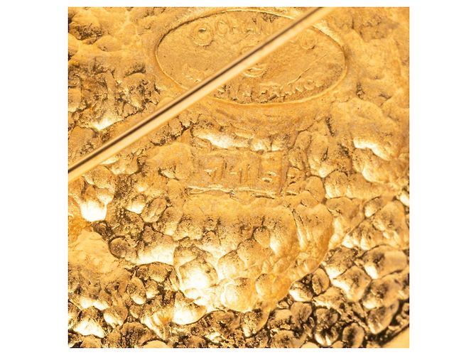 Timeless Spilla vintage placcata in oro Chanel Coco Mark D'oro - vista 4