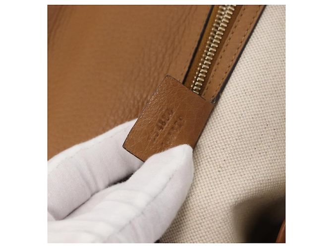 Borsa a Mano Gucci New Bamboo 1921 in Pelle Media Marrone - vista 6