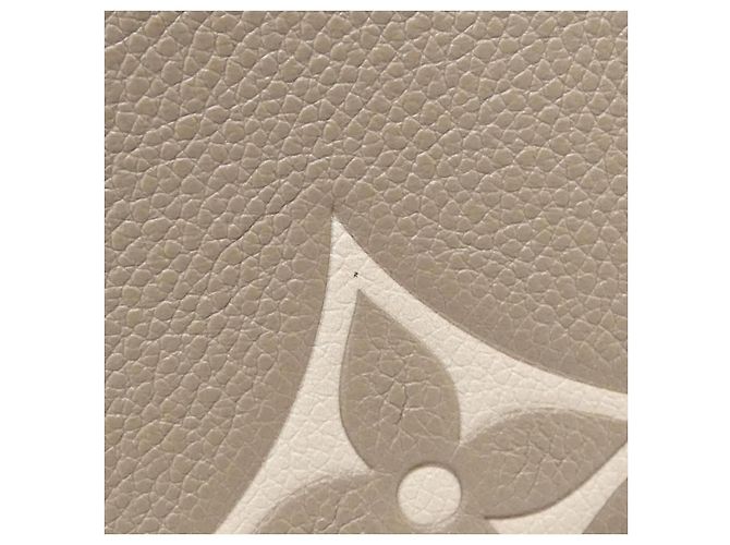 Borsa OnTheGo Monogram Empreinte Louis Vuitton Beige Grigio - vista 3